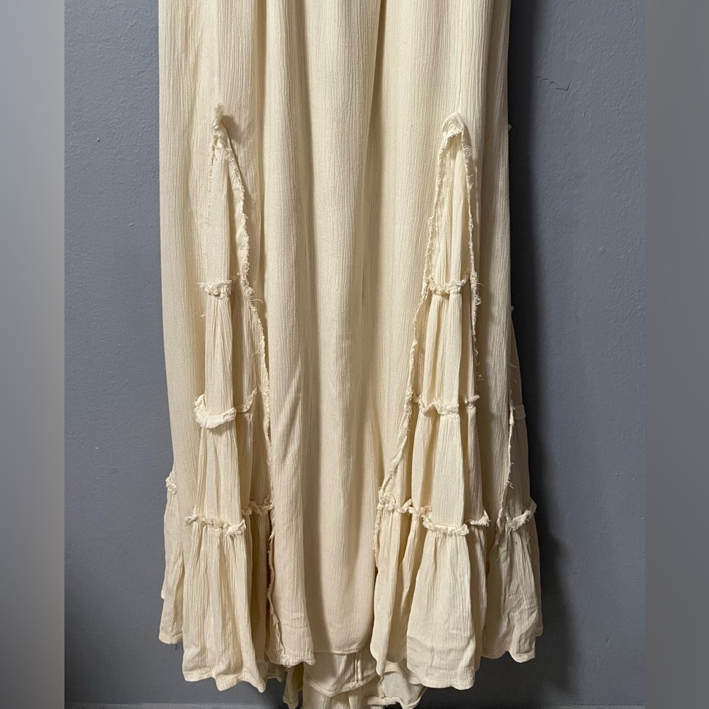 NWOT Free People Siren Nights Maxi Dress in Cream. Size Large - Picture 8 of 16